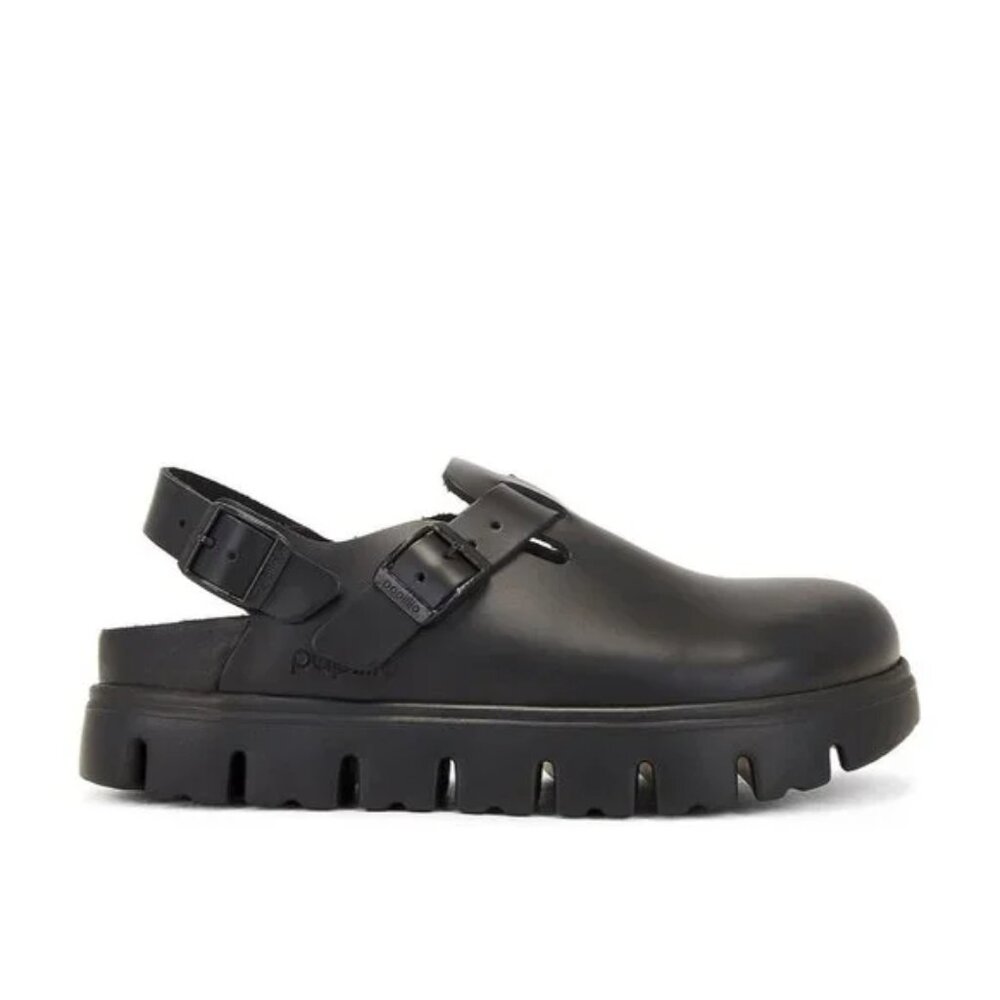 Tokio Exquisite Platform Leather Clogs
